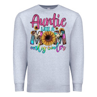 Heather Grey auntie like a mom Premium Sweatshirt - JahusDesignShop