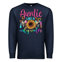 Navy auntie like a mom Premium Sweatshirt - JahusDesignShop