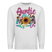 Oatmeal Heather auntie like a mom Premium Sweatshirt - JahusDesignShop