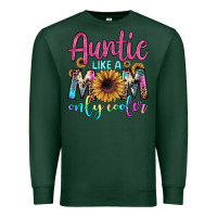 Sports Green auntie like a mom Premium Sweatshirt - JahusDesignShop