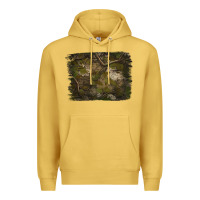 Antique Gold green hunter camouflage pattern brushstroke Premium Hoodie - Jasminsmagicworld