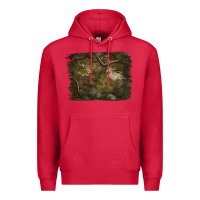 Cardinal green hunter camouflage pattern brushstroke Premium Hoodie - Jasminsmagicworld