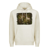 Oatmeal Heather green hunter camouflage pattern brushstroke Premium Hoodie - Jasminsmagicworld