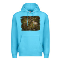 Ocean Blue green hunter camouflage pattern brushstroke Premium Hoodie - Jasminsmagicworld