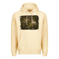 Pina Colada green hunter camouflage pattern brushstroke Premium Hoodie - Jasminsmagicworld