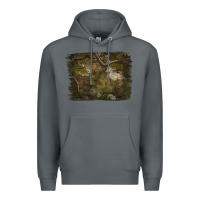 Rock green hunter camouflage pattern brushstroke Premium Hoodie - Jasminsmagicworld
