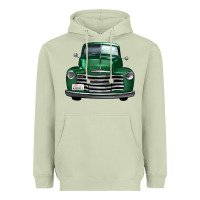 Matcha western green truck front view Heavyweight Hoodie - FaDigitalArtStudio