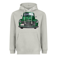 Moon Dust western green truck front view Heavyweight Hoodie - FaDigitalArtStudio