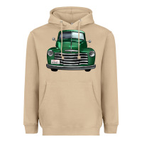 Mushroom western green truck front view Heavyweight Hoodie - FaDigitalArtStudio