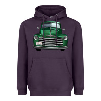 Plum western green truck front view Heavyweight Hoodie - FaDigitalArtStudio