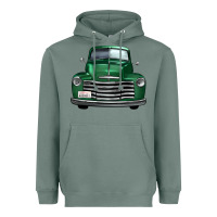 Sage western green truck front view Heavyweight Hoodie - FaDigitalArtStudio