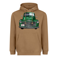 Toasted Coconut western green truck front view Heavyweight Hoodie - FaDigitalArtStudio