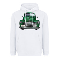 White western green truck front view Heavyweight Hoodie - FaDigitalArtStudio