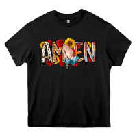Black amen Heavy Core Tee - RacoonDesign
