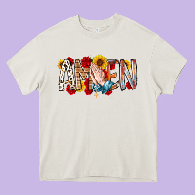 Amen Heavy Core Tee Designed By Racoondesign
