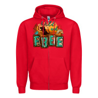 Red wild and free cowgirl horse desert Zipper Hoodie - Zillion Design Studio