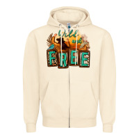 Sandshell wild and free cowgirl horse desert Zipper Hoodie - Zillion Design Studio