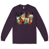 Plum german shepherd black and grey cat coffee cups Long Sleeve Tee - Zillion Design Studio