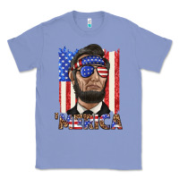 Colony Blue merica with lincoln Classic Tee - texasbilliewilder