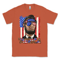 Copper merica with lincoln Classic Tee - texasbilliewilder