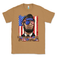 Toasted Coconut merica with lincoln Classic Tee - texasbilliewilder