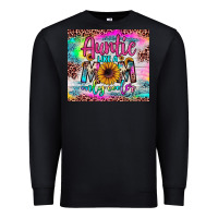 Black auntie like a mom Premium Sweatshirt - JahusDesignShop