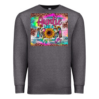 Charcoal Heather auntie like a mom Premium Sweatshirt - JahusDesignShop