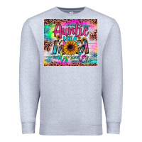 Heather Grey auntie like a mom Premium Sweatshirt - JahusDesignShop