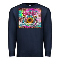 Navy auntie like a mom Premium Sweatshirt - JahusDesignShop