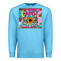 Ocean Blue auntie like a mom Premium Sweatshirt - JahusDesignShop