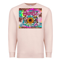 Pale Pink auntie like a mom Premium Sweatshirt - JahusDesignShop