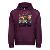 Mauve Wine im just here for the snacks commercials and  halftime show Urban Hoodie - MaliasSmallBusiness