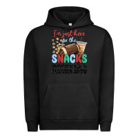Pigment Black im just here for the snacks commercials and  halftime show Urban Hoodie - MaliasSmallBusiness