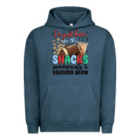 Pigment Midnight Navy im just here for the snacks commercials and  halftime show Urban Hoodie - MaliasSmallBusiness