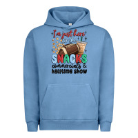 Pigment Pebble Blue im just here for the snacks commercials and  halftime show Urban Hoodie - MaliasSmallBusiness