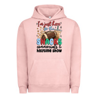 Pigment Salmon im just here for the snacks commercials and  halftime show Urban Hoodie - MaliasSmallBusiness