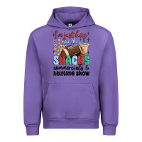 Tulip im just here for the snacks commercials and  halftime show Urban Hoodie - MaliasSmallBusiness