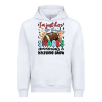 White im just here for the snacks commercials and  halftime show Urban Hoodie - MaliasSmallBusiness