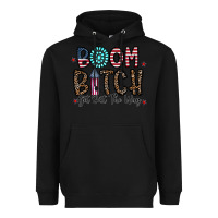 Black boom bitch Heavyweight Hoodie - CowhideDigitalArt