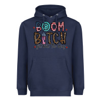 Navy boom bitch Heavyweight Hoodie - CowhideDigitalArt