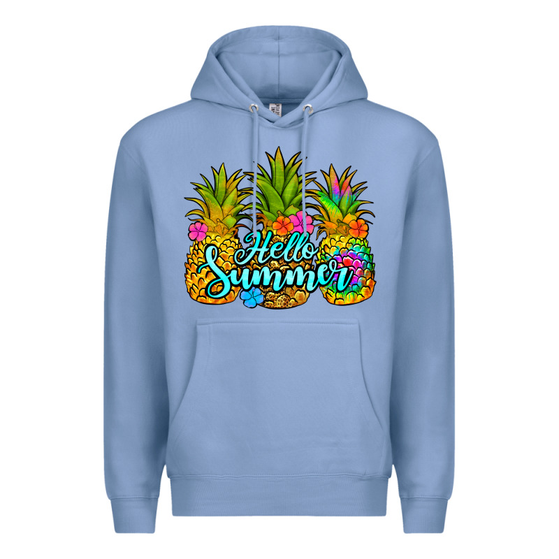 Hello Summer Pineapple Premium Hoodie by Jasminsmagicworld | Teevron