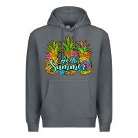 Rock hello summer pineapple Premium Hoodie - Jasminsmagicworld