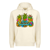 Sandshell hello summer pineapple Premium Hoodie - Jasminsmagicworld