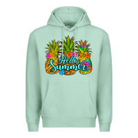 Seafoam hello summer pineapple Premium Hoodie - Jasminsmagicworld