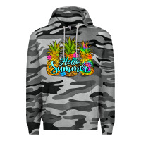 Slate Camo hello summer pineapple Premium Hoodie - Jasminsmagicworld