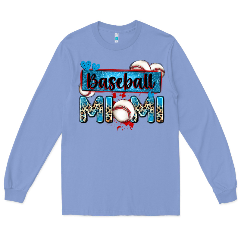 Baseball Mimi With Leopard Long Sleeve Tee by Zillion Design Studio | Teevron