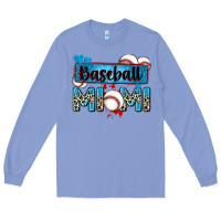 Colony Blue baseball mimi with leopard Long Sleeve Tee - Zillion Design Studio
