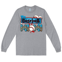 Heather Grey baseball mimi with leopard Long Sleeve Tee - Zillion Design Studio