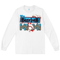 White baseball mimi with leopard Long Sleeve Tee - Zillion Design Studio