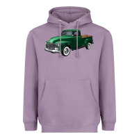 Lavender western green truck right 34 view Heavyweight Hoodie - FaDigitalArtStudio